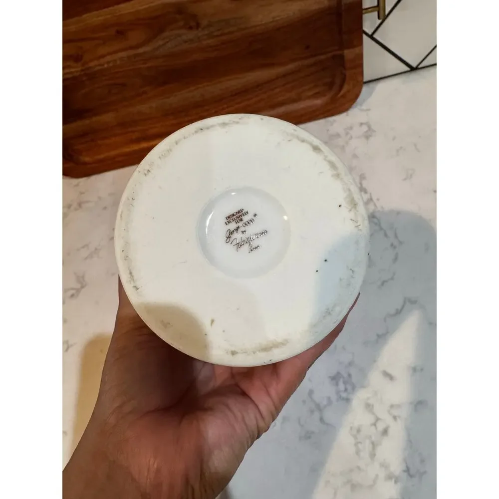 George Good by Fabrizio ceramic country goose canister 1985 vintage cottagecore